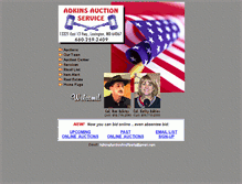 Tablet Screenshot of adkins-auction-service.com